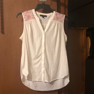 Embroidered tank top